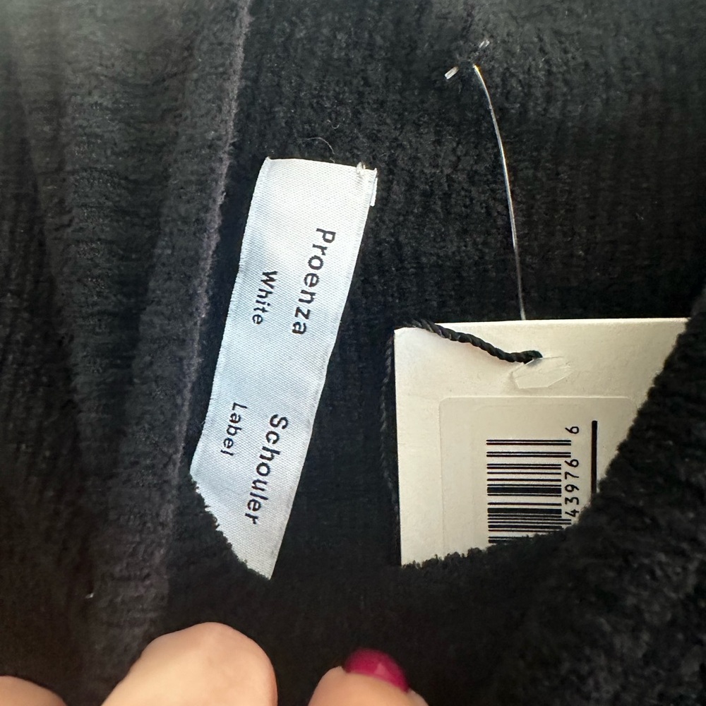 Proenza Schouler White Label Chenille Turtleneck dress in‎ black NWT - Picture 7 of 10